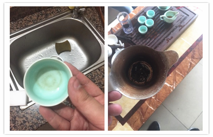 纳米海绵清洁茶渍