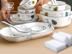 宝宝餐具可以用纳米海绵清洗吗